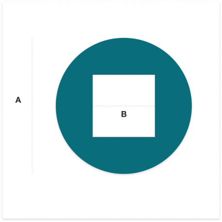 Plaque Cuivre sur mesure, Plaque Cuivre Ronde avec une découpe centrée  carré sur mesure